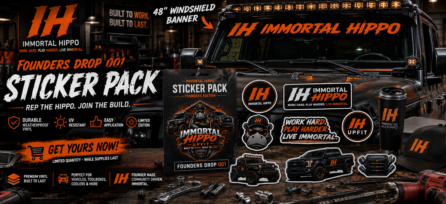 Immortal Hippo Sticker Pack