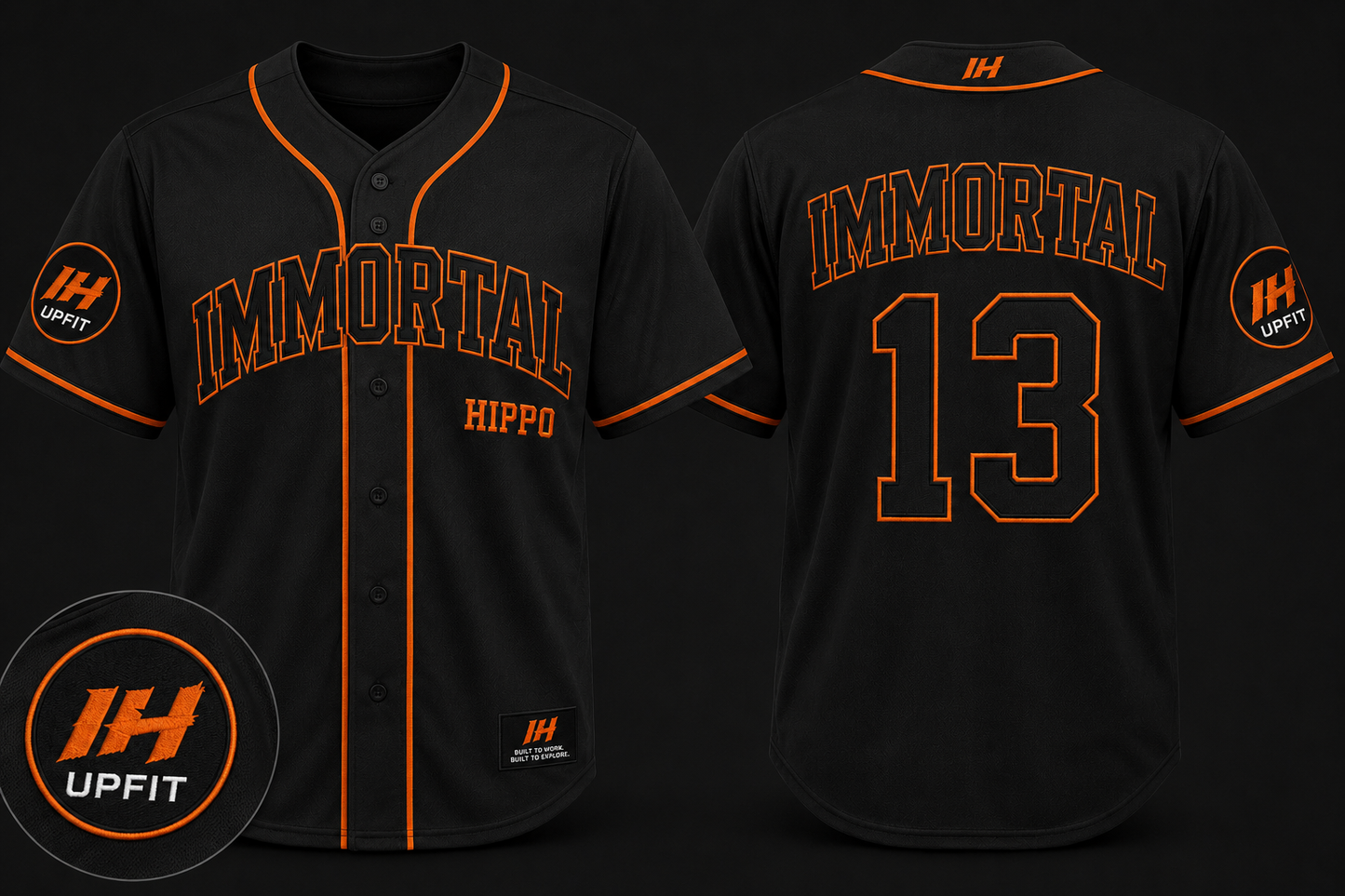 Immortal Hippo Baseball Jersey